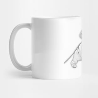 Pug Sketch Art Design Mug